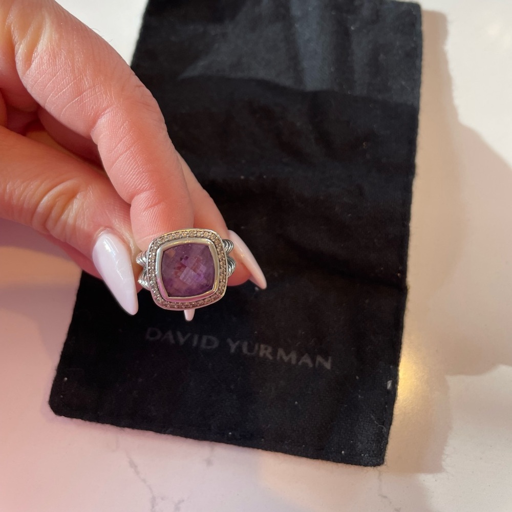 David Yurman Amethyst ring size 7 - Picture 4 of 4
